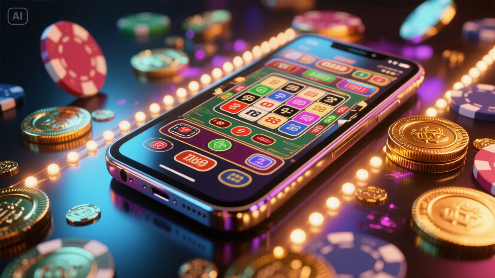Casino slots games app desktop and mobile interfaces